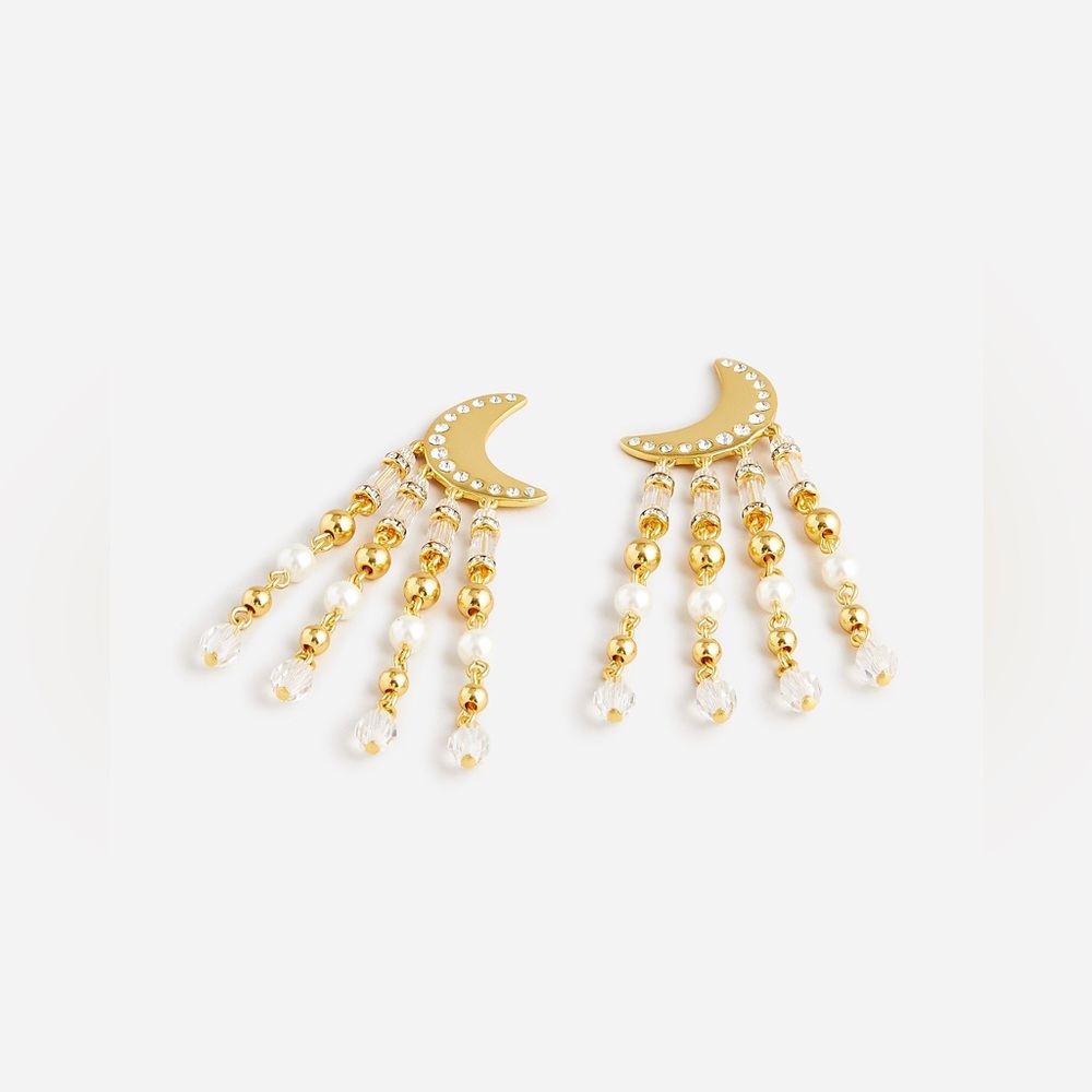 J. Crew Celestial fringe earrings